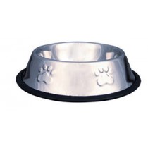 Comedouro ou Bebedouro Inox Auto Relevo - 1920 ml